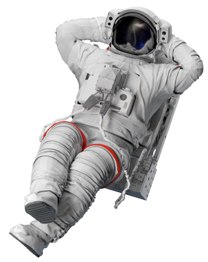 Relaxende astronaut