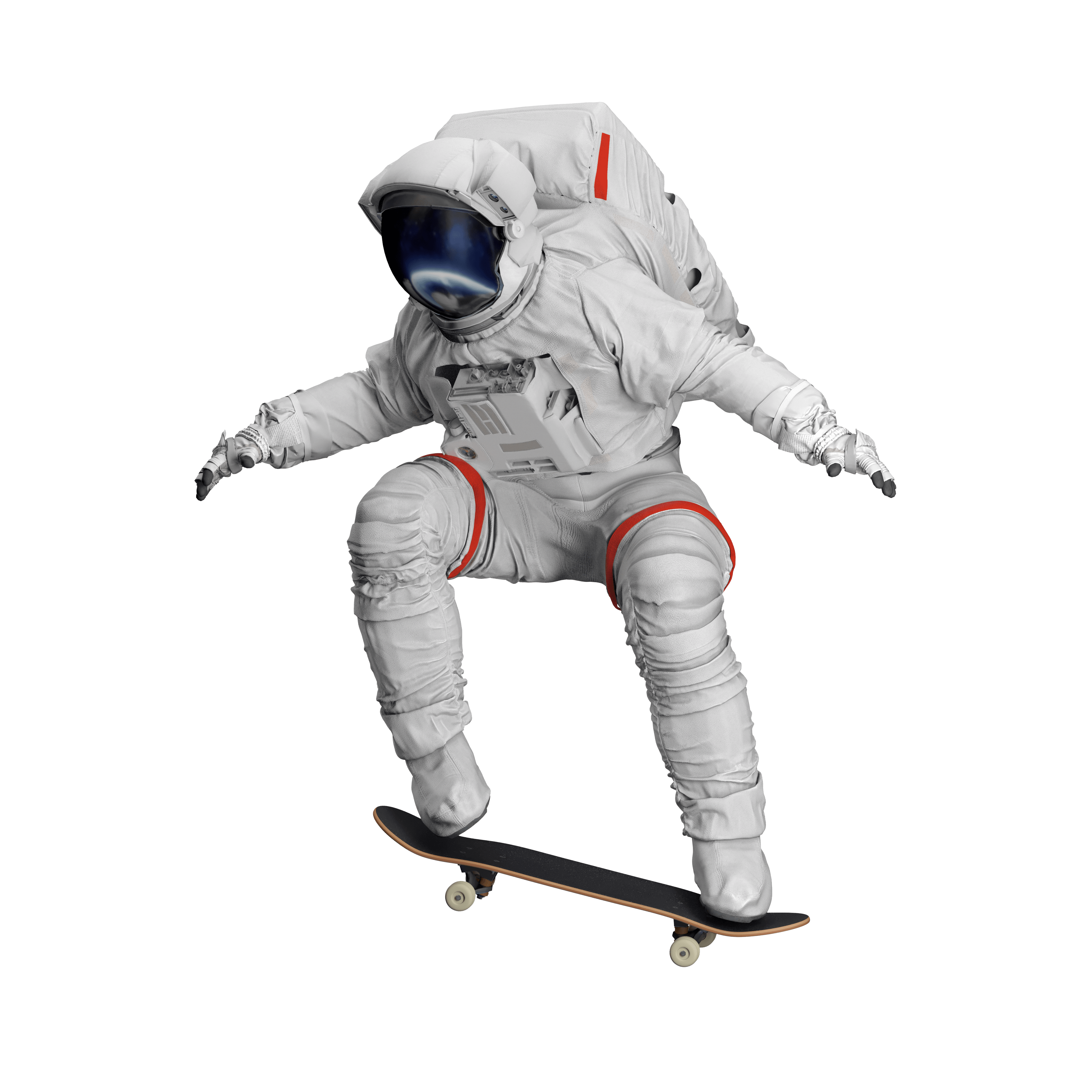 Skatende astronaut